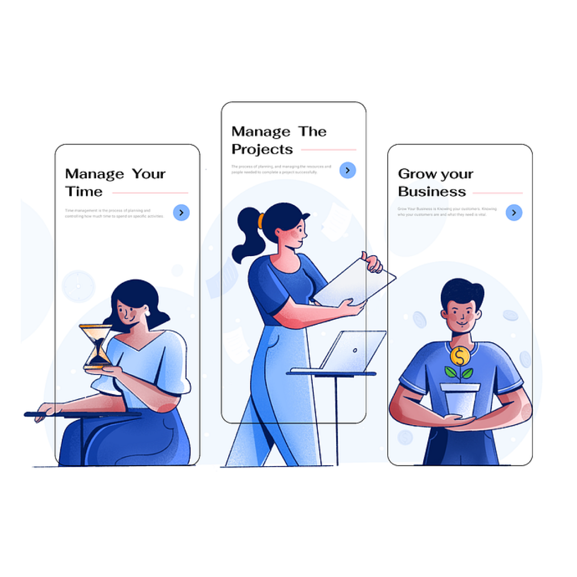 illustrations for a UX Design